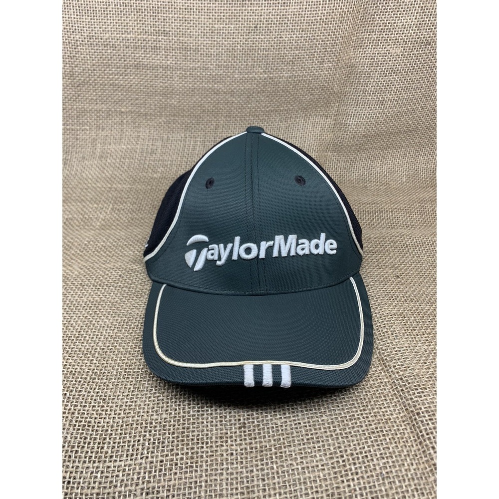 Adidas Green Black TaylorMade R9 TP Ball Golf Hat Size Small‎